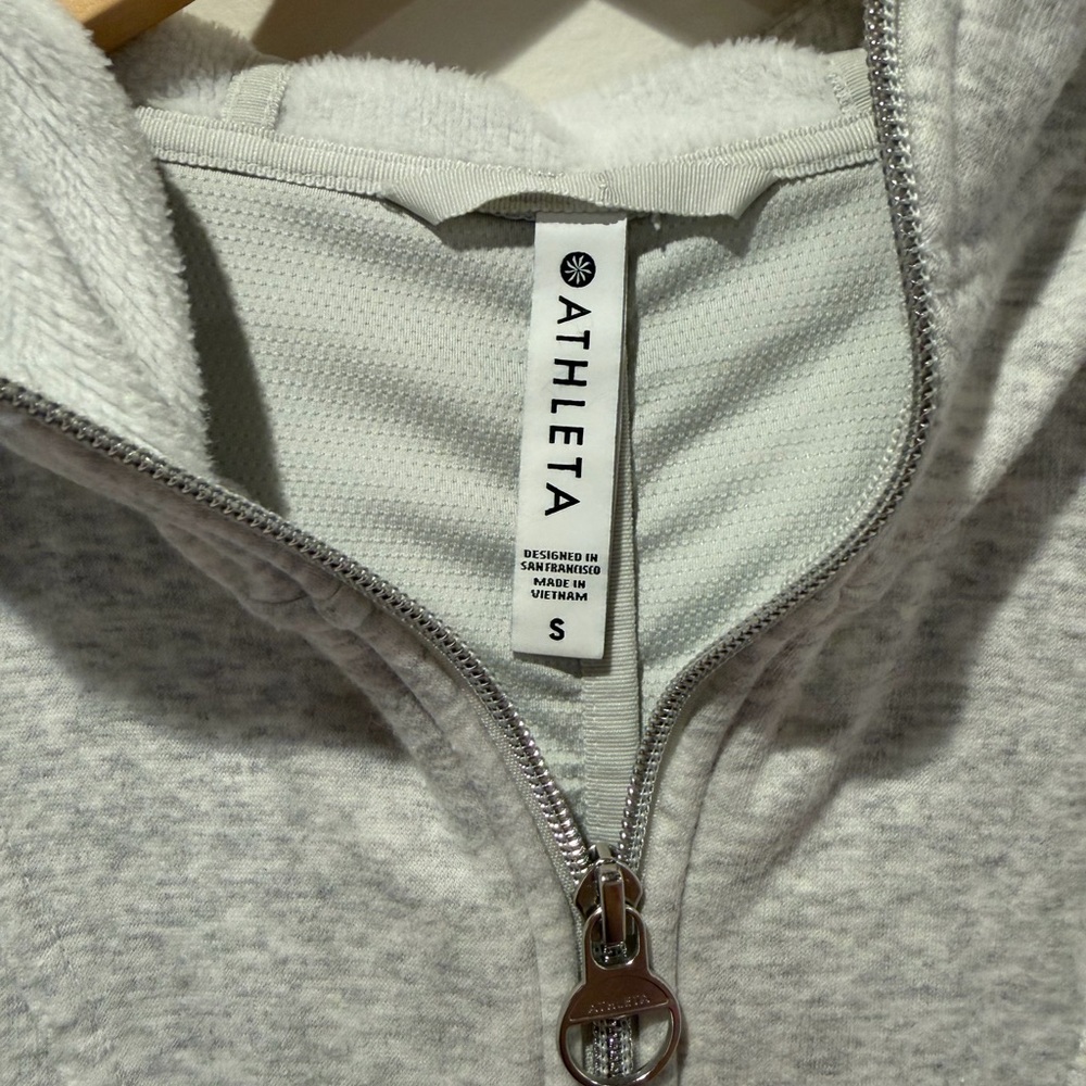 Athleta Coaster Luxe Parka - Light Grey Heather - Small - Picture 3 of 9